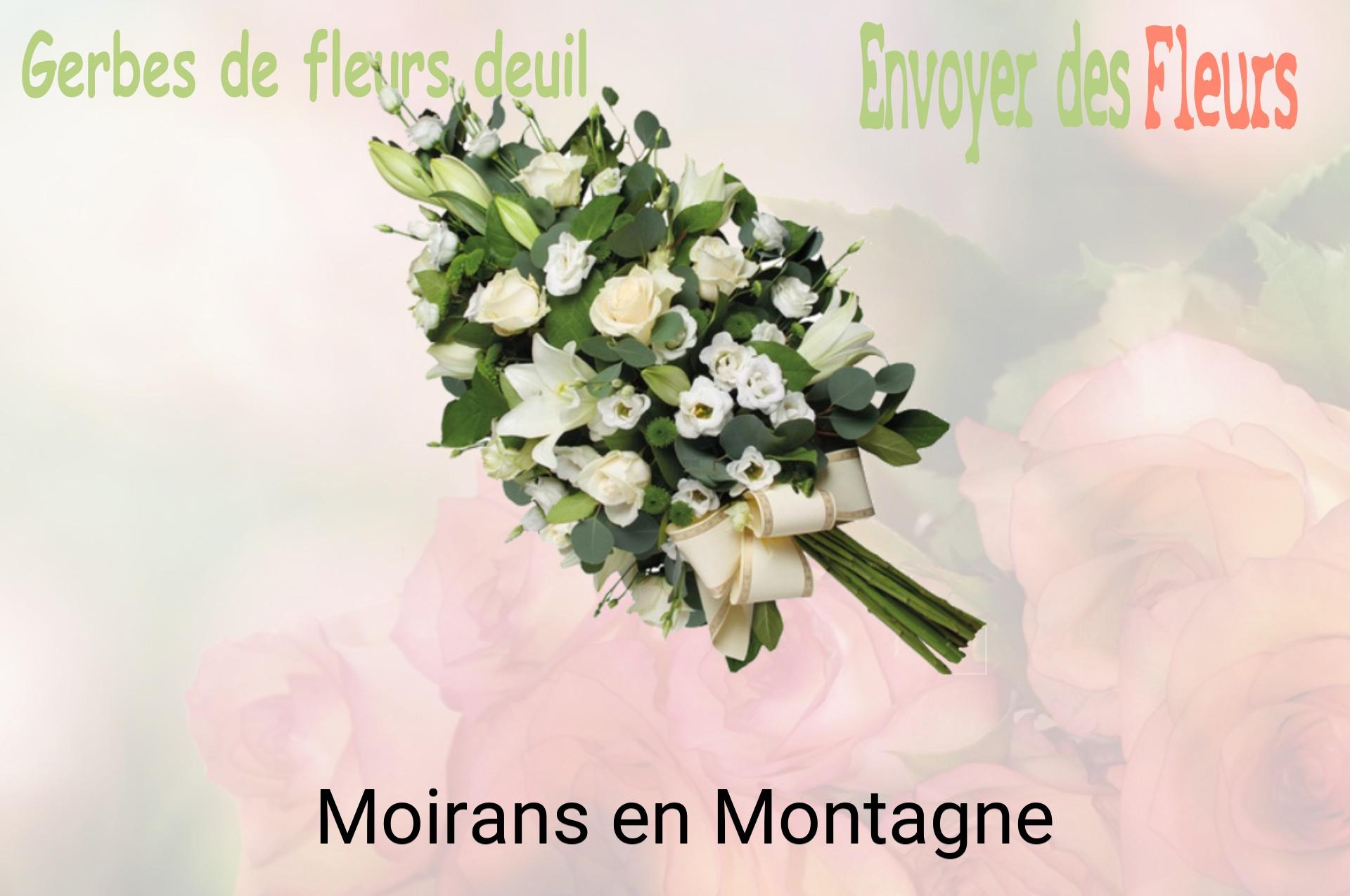 Gerbe de fleurs de deuil livrée à Moirans-en-Montagne